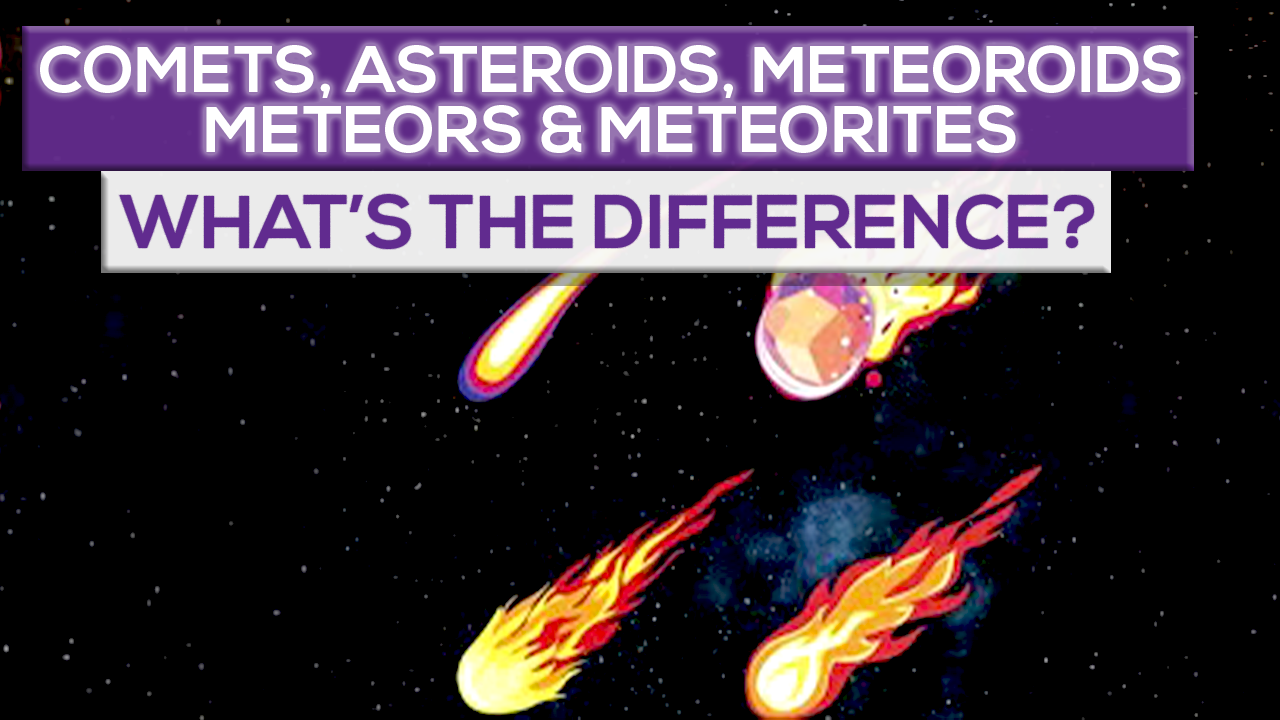 What’s The Difference Between Comets, Asteroids, Meteoroids, Meteors & Meteorites?